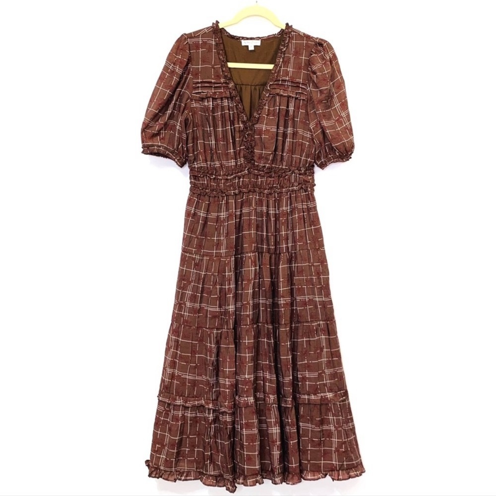 By The River | Midi Tiered Floral Ruffle Dress - Picture 2 of 6